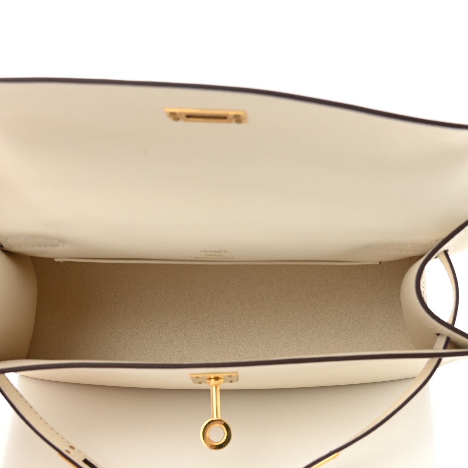 Hermes Swift Kelly Pochette Clutch Nata 6 of 9