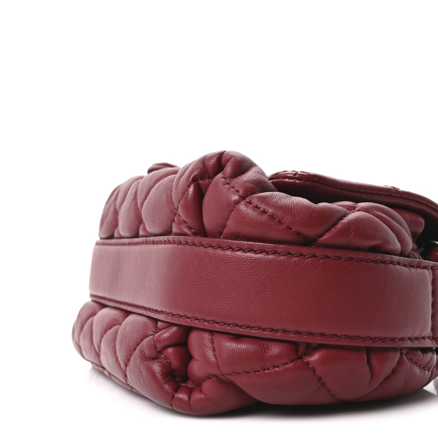 Chanel Lambskin Quilted Mini Round Flap Red 10 of 10
