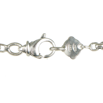 David Yurman Sterling Silver 18K Yellow Gold Pearl 14mm Quatrefoil Station Necklace 4 of 4