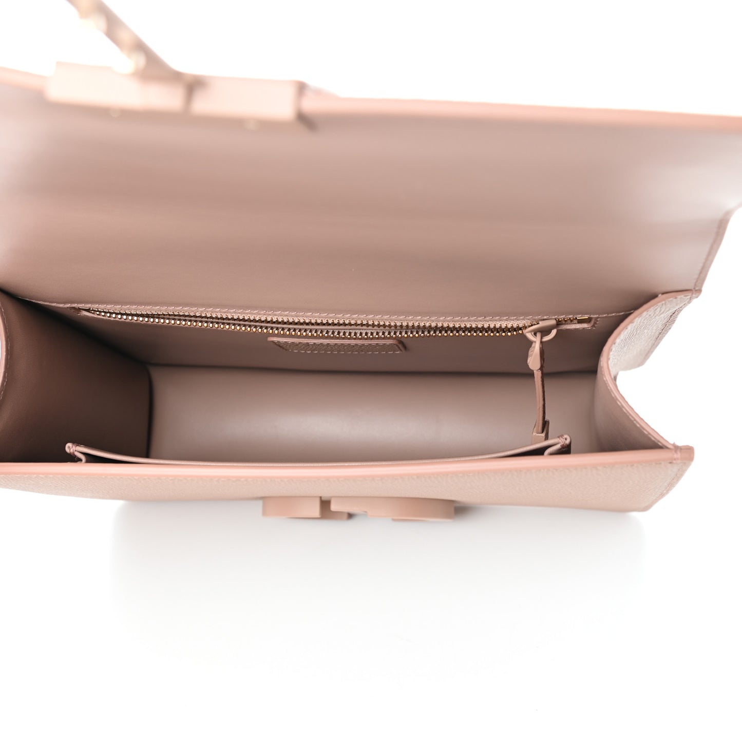 Ultra Matte Grained Calfskin 30 Montaigne Flap Bag Blush