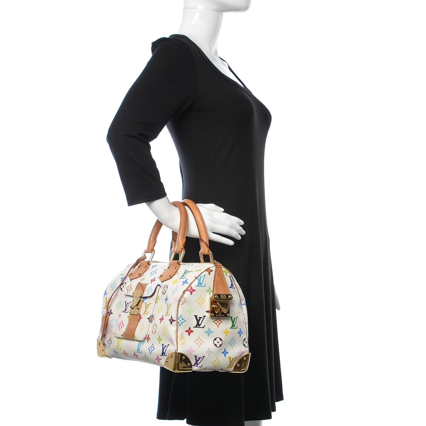 Monogram Multicolor Speedy 30 White