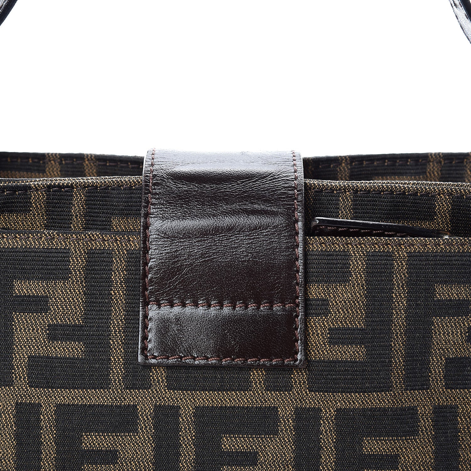 Fendi Zucca Small Shoulder Bag Tobacco 10 of 10