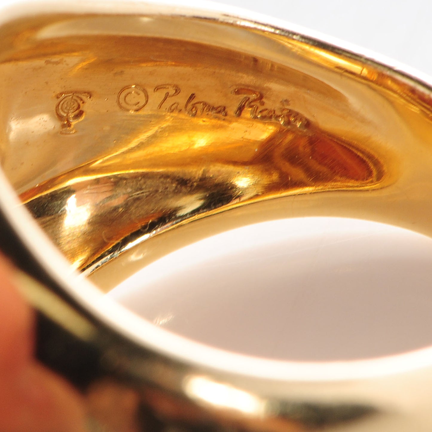 Paloma Picasso 18k Yellow Gold Dome Ring size 5