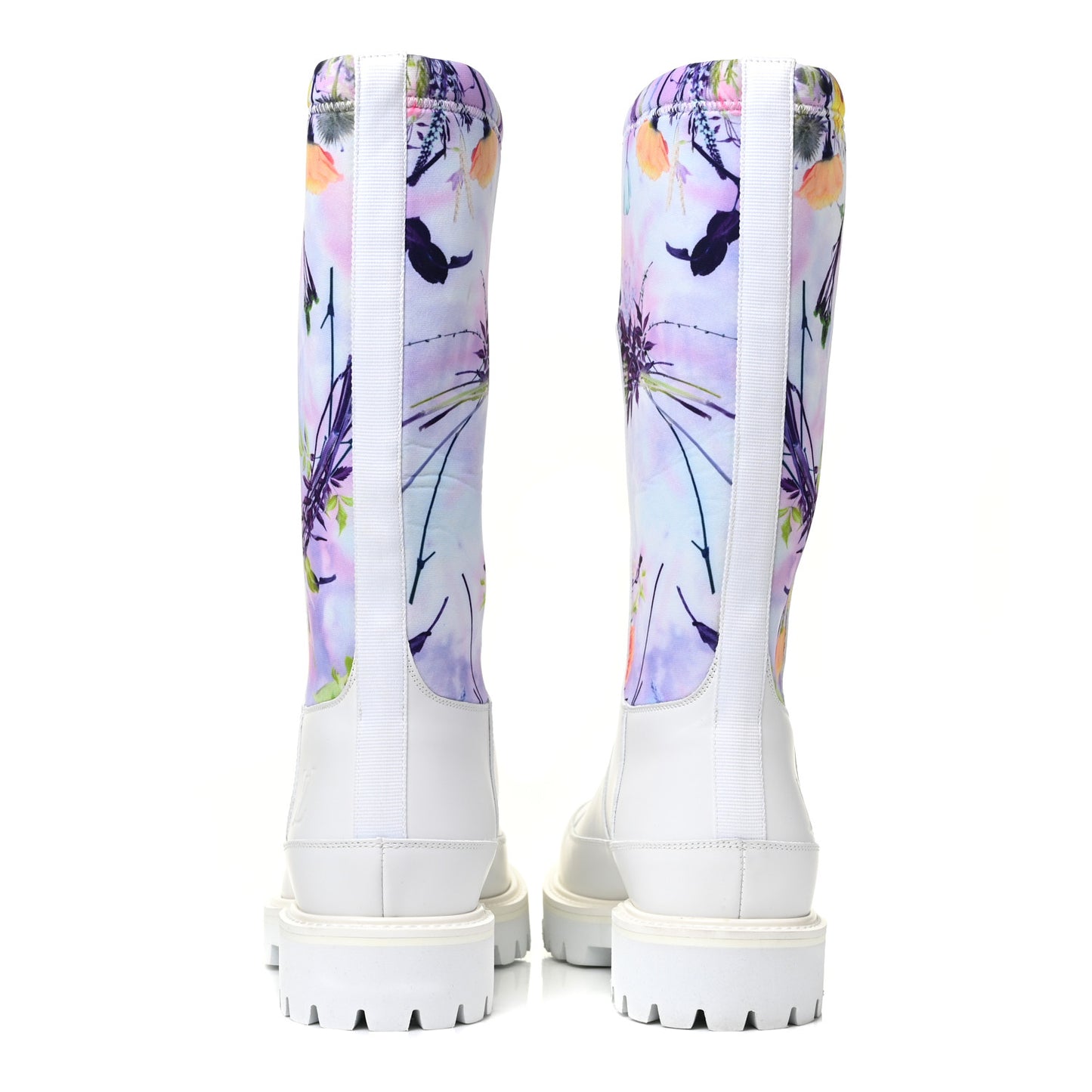Neoprene Calfskin Floral Print Mens Landscape Boots 7 Rose
