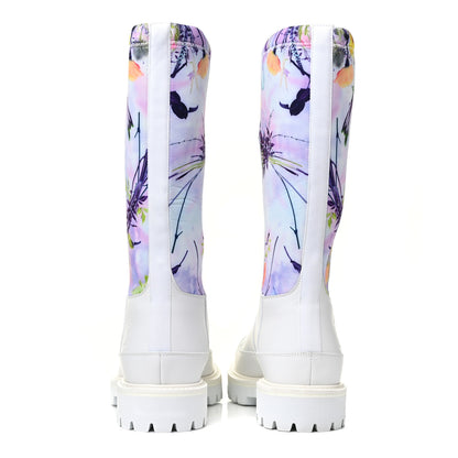 Louis Vuitton Neoprene Calfskin Floral Print Mens Landscape Boots 7 Rose 4 of 8
