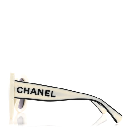 Chanel Acetate Sunglasses 71414 White 3 of 7