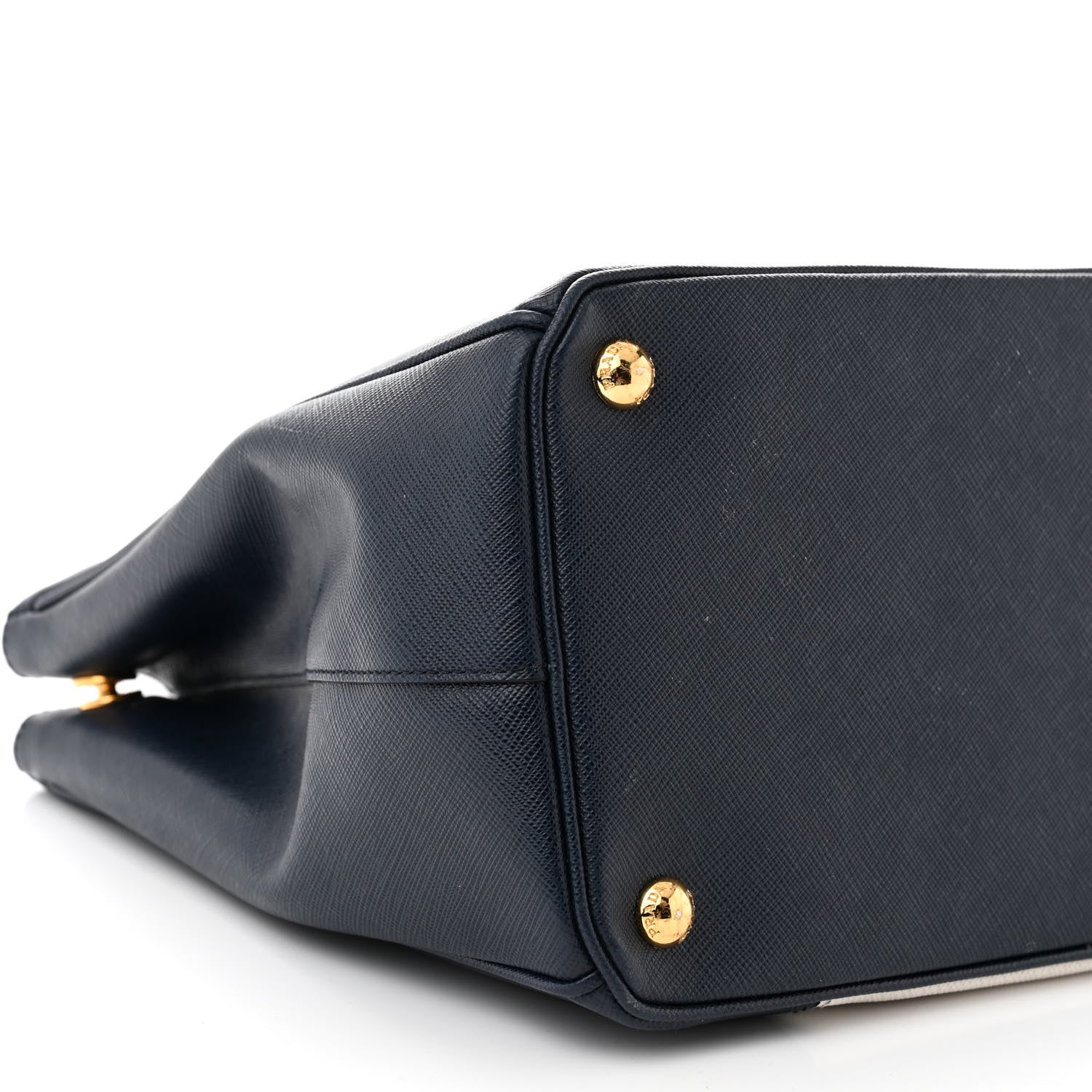 Prada Saffiano Lux Colorblock Medium Galleria Double Zip Tote Talco Baltico 9 of 11