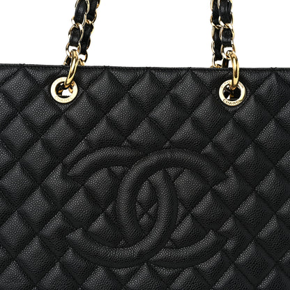 Chanel Caviar Quilted Grand Shopping Tote GST Black 8 of 12