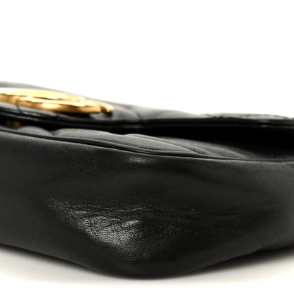 Gucci Calfskin Matelasse Super Mini GG Marmont Shoulder Bag Black 10 of 10
