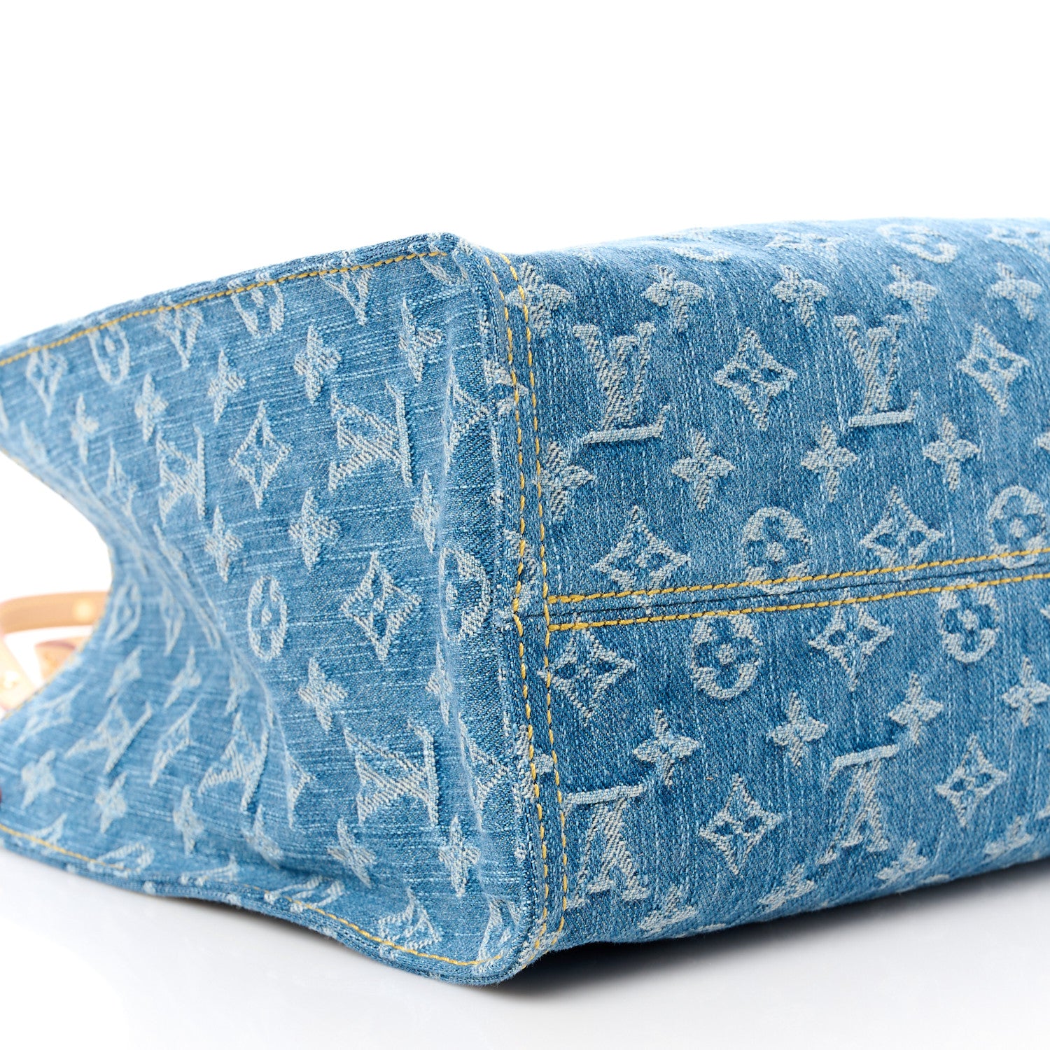 Louis Vuitton Monogram Denim Onthego MM Blue 8 of 9