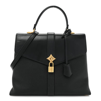 Louis Vuitton Grained Smooth Calfskin Rose Des Vents MM Black 1 of 15