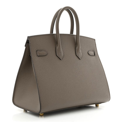 Hermes Epsom Birkin Sellier 25 Etain 3 of 11