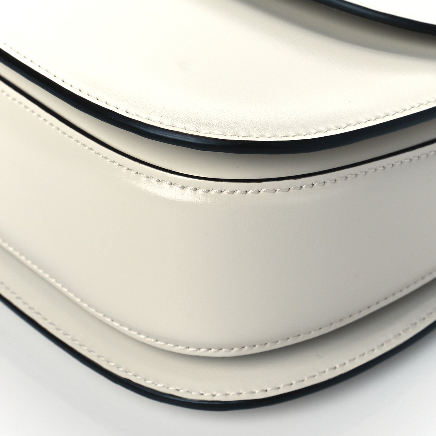 Gucci Boarded Dyana Lux Calfskin Web Small Bamboo 1947 Top Handle Bag Mystic White 10 of 10