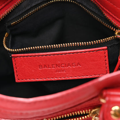 Balenciaga Agneau Giant 12 Gold Hardware Mini City Rouge Lipstick 7 of 11