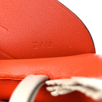 Hermes Milo Lambskin Grigri Rodeo Pegase Horse Bag Charm MM Orange Poppy Craie Terre Battue 4 of 5