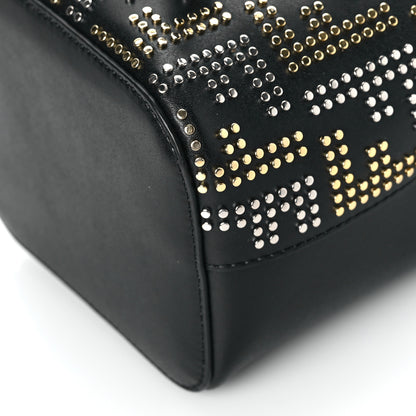 Fendi Vitello Liberty F is Fendi FF Studded Mini Mon Tresor Bucket Bag Black 9 of 9