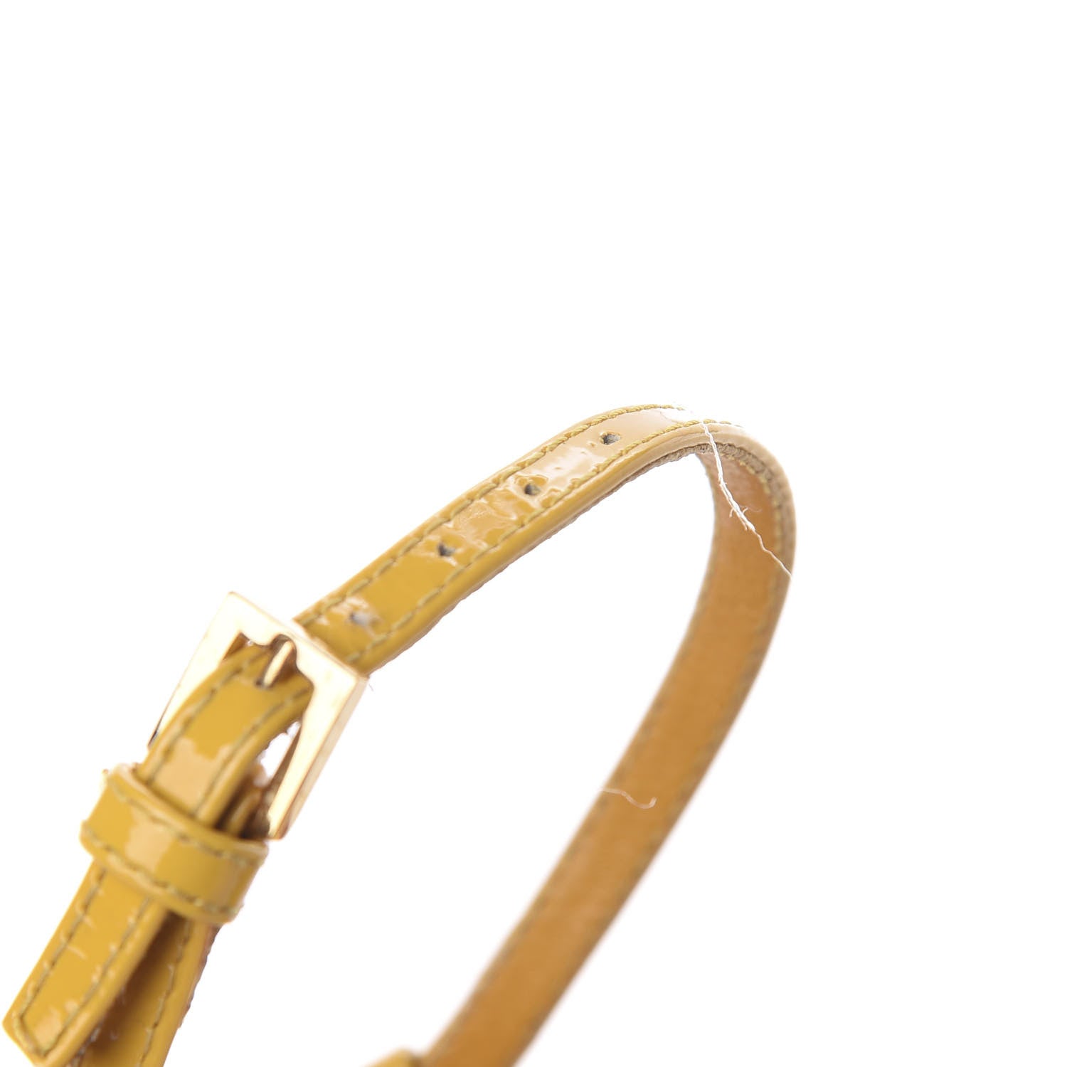 Louis Vuitton Patent Capricieuse Wedge Sandals 40 Yellow 10 of 11