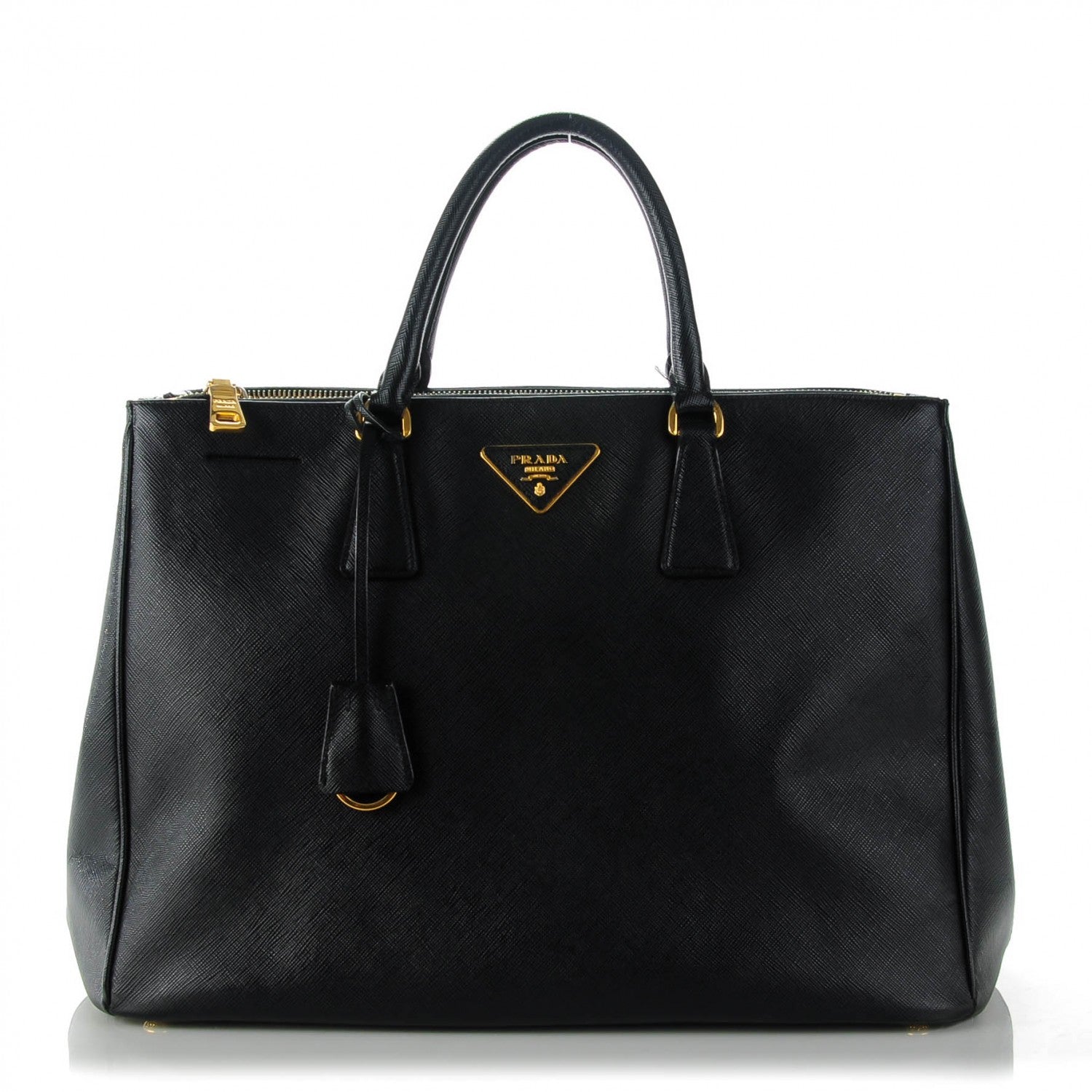 Prada Saffiano Large Galleria Double Zip Tote Black 1 of 13