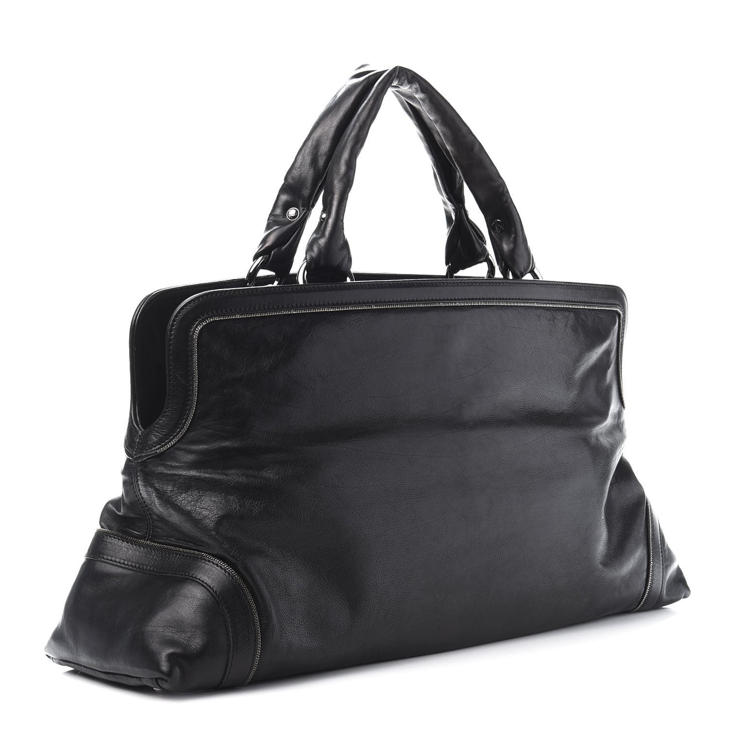 Lambskin East West Soho Shopper Black