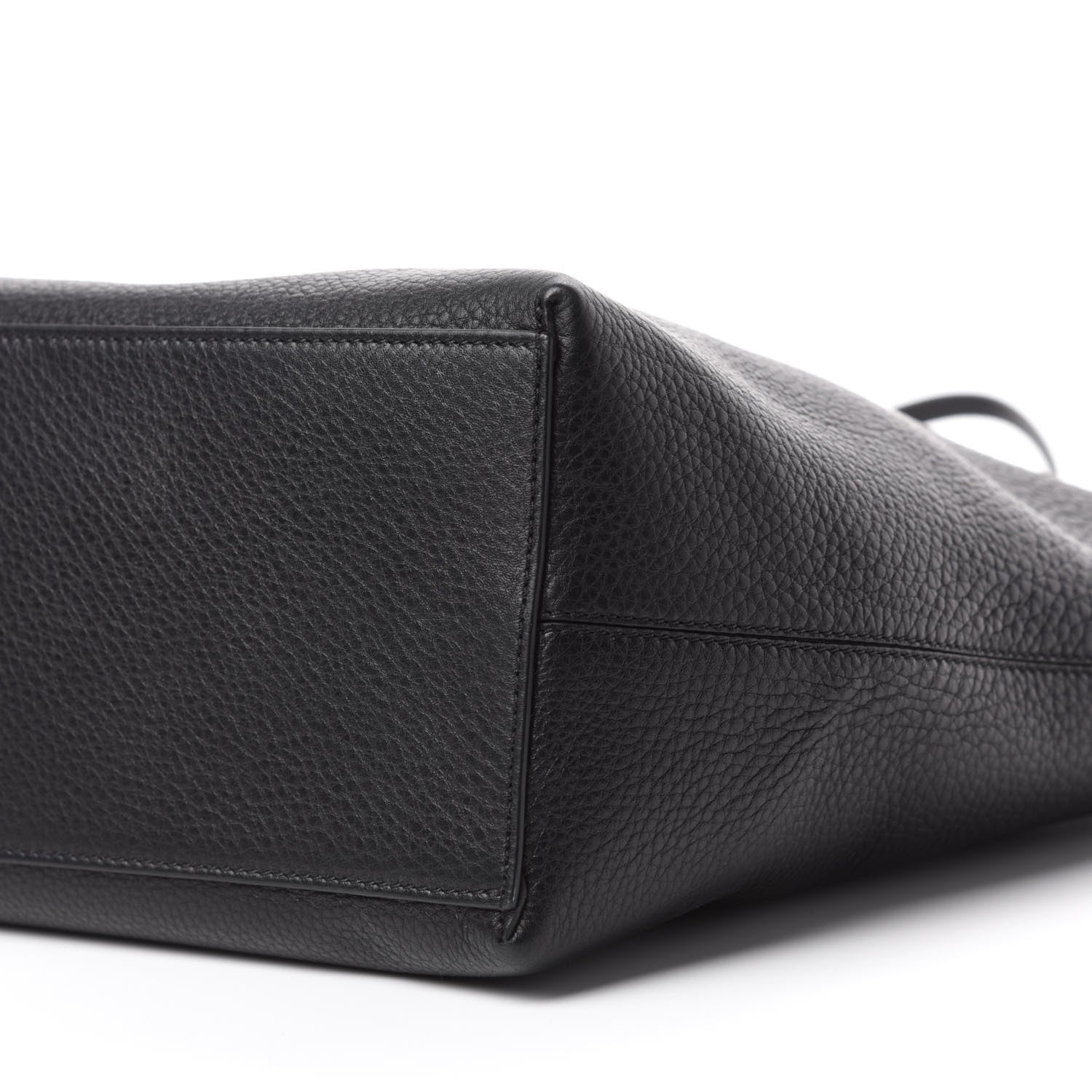 Valentino Garavani Grained Calfskin Rockstud Shoulder Tote Black 7 of 9