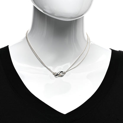 Tiffany Sterling Silver Figure 8 Pendant Necklace 2 of 4
