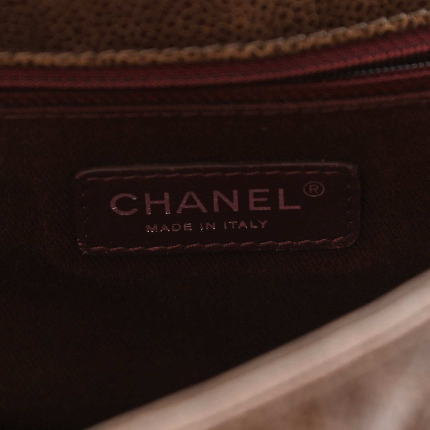 Chanel Crumpled Grained Calfskin Jumbo CC Crave Flap Brown 6 of 12
