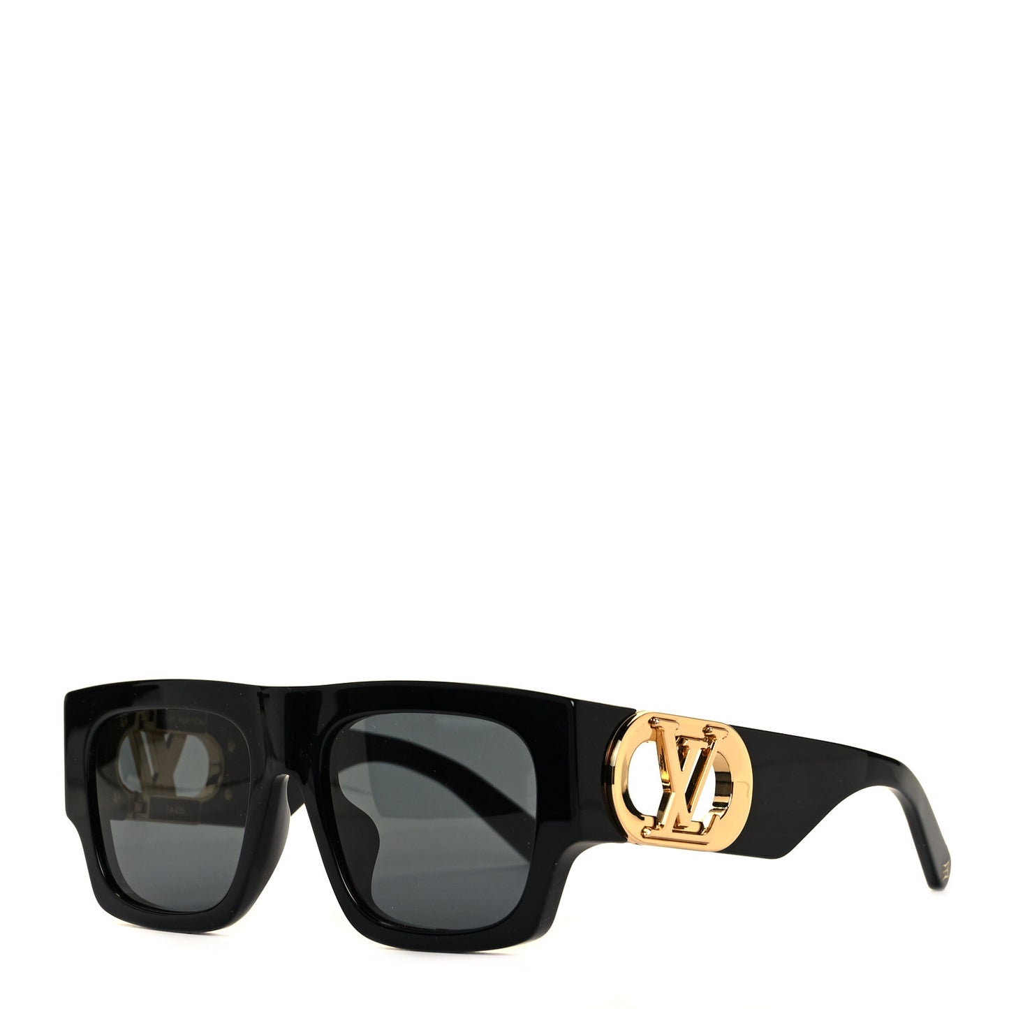 Acetate LV Link Square Sunglasses Z1478E Black