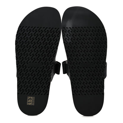 Hermes Epsom Calfskin Graff Hermes Mens Chypre Sandals 43.5 Black 5 of 8