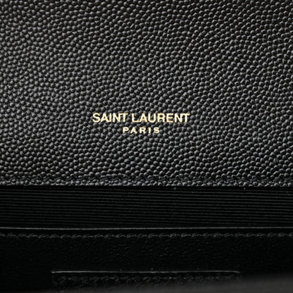 Saint Laurent Grain De Poudre Medium Classic Monogram Kate Satchel Black 7 of 10