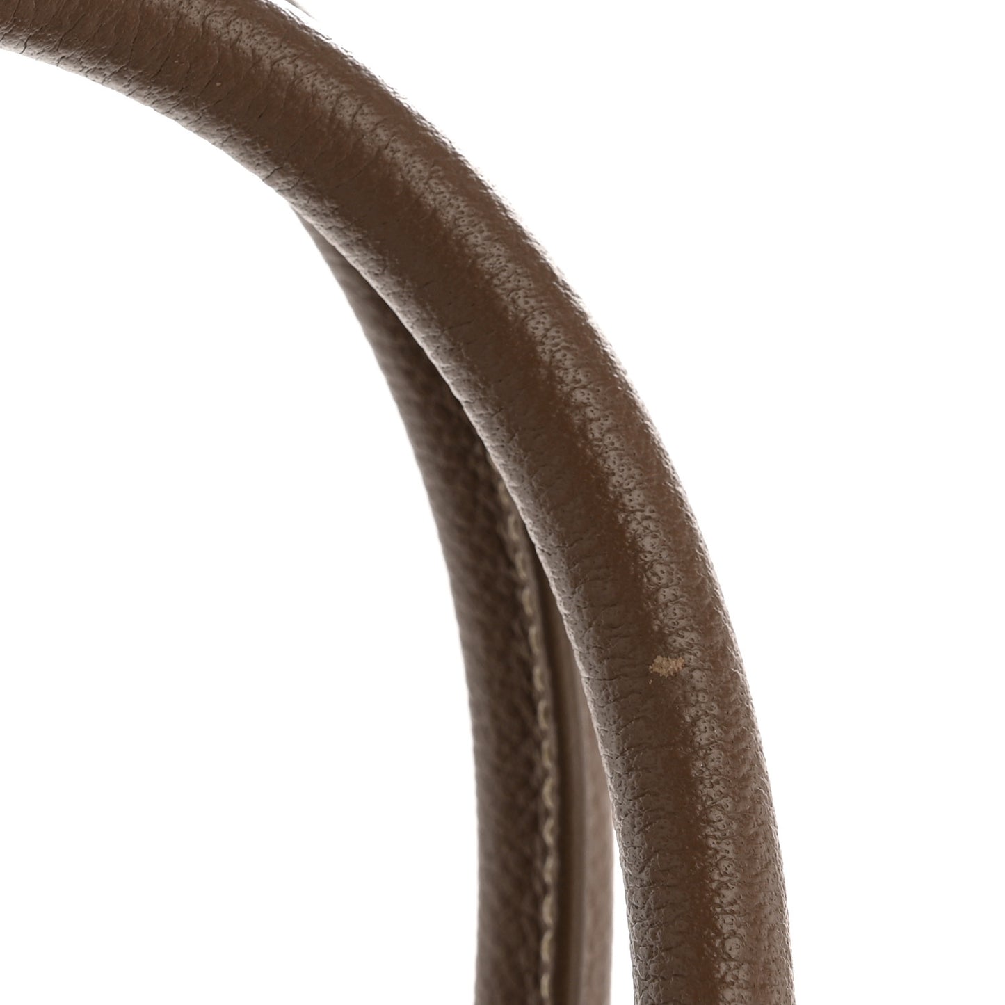 Grained Calfskin Topstitch Small Classic Sac De Jour Taupe