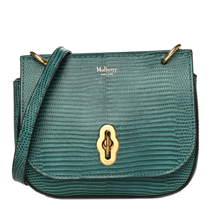 Mulberry Lizard Embossed Calfskin Small Amberley Satchel Frozen 1 of 15