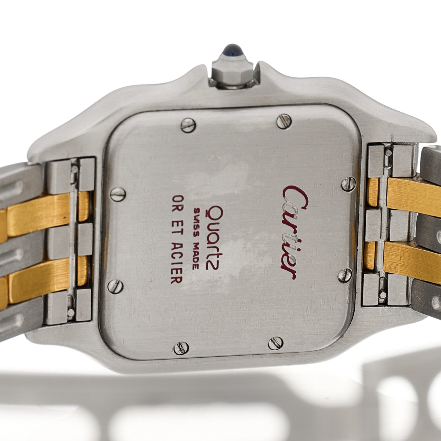 Stainless Steel 18K Yellow Gold 27mm Panthere Quartz Watch
