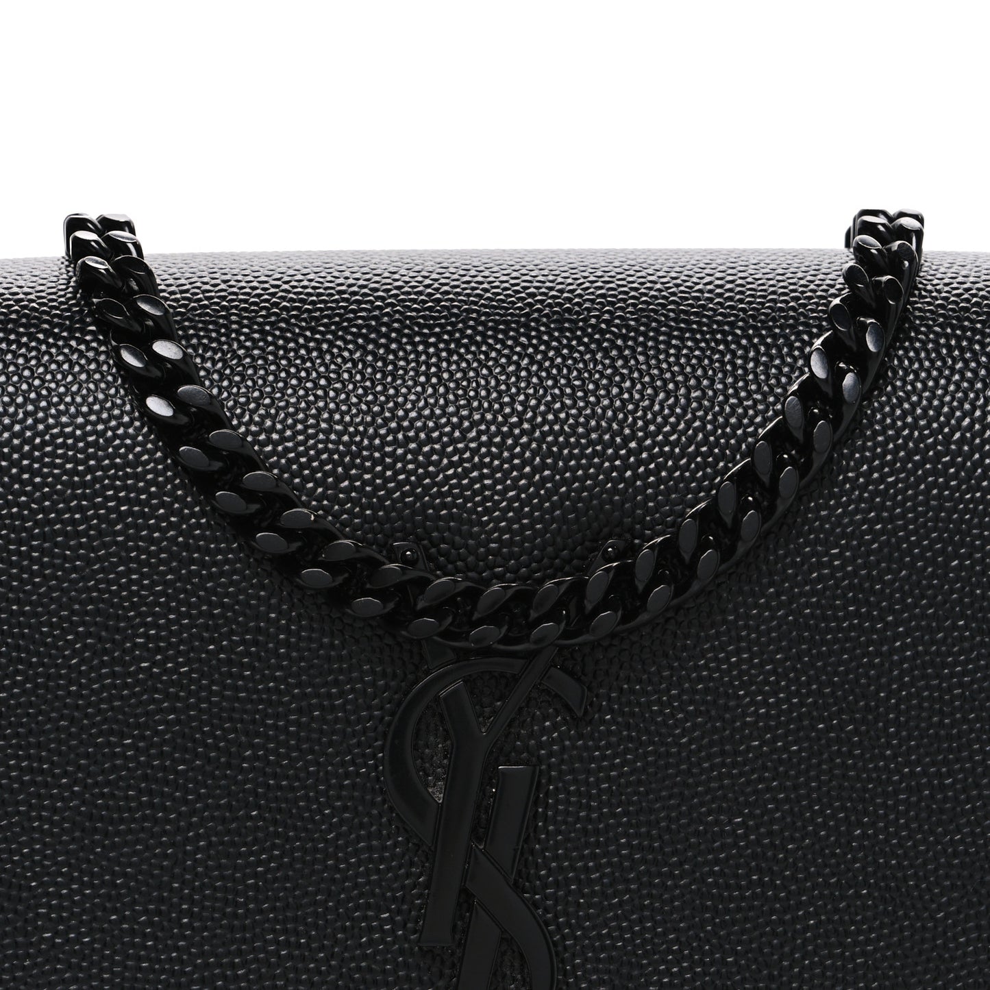 Grain De Poudre Small Monogram Monochrome Kate Satchel Black