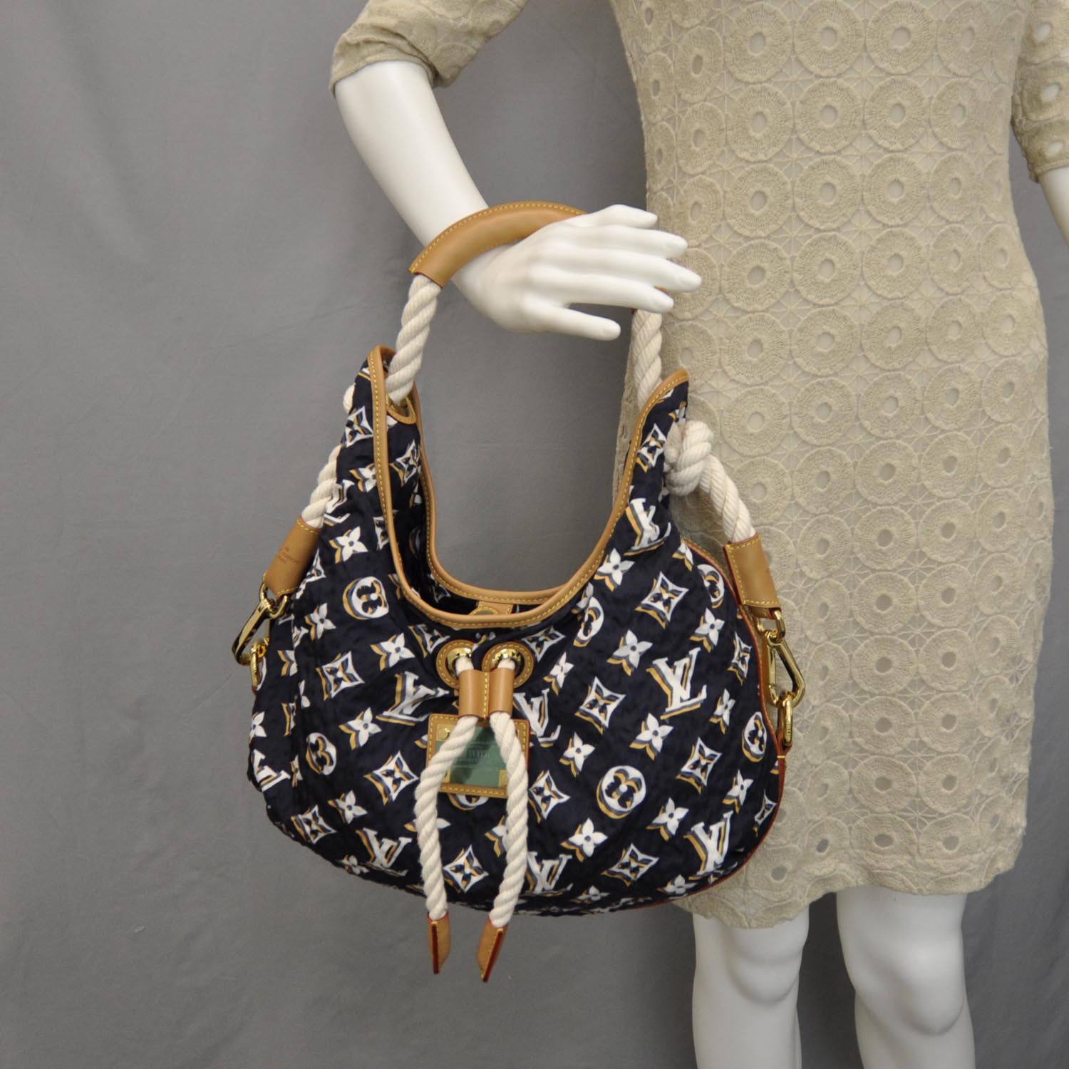 Louis Vuitton Canvas Monogram Cruise Bulles MM Navy 2 of 8