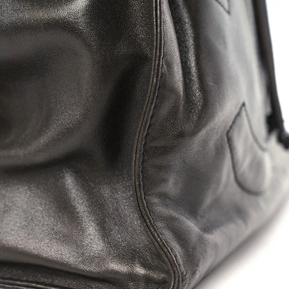 Chanel Lambskin Quilted Drawstring Backpack Black 19 of 21