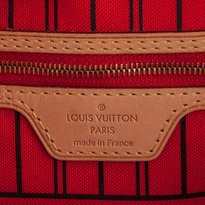 Louis Vuitton Monogram Jungle Dots Neo Neverfull MM Coquelicot Denim 6 of 7