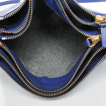 Celine Lambskin Large Trio Crossbody Bag Indigo 5 of 7