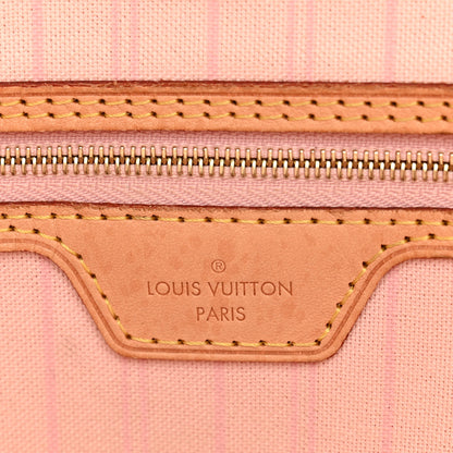 Louis Vuitton Damier Azur Neo Neverfull MM Rose Ballerine 7 of 13