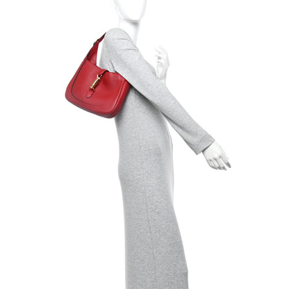 Gucci Ancora Calfskin Small Jackie 1961 Hobo Red 2 of 12