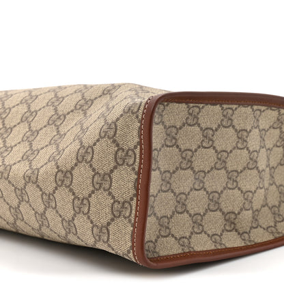Gucci GG Plus Monogram Small Signature Web Loop Vertical Tote Light Brown 9 of 15