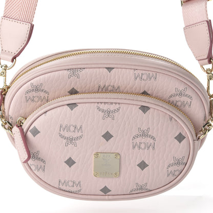 MCM Visetos Small Aren Multifunction Crossbody Pouch Powder Pink 10 of 10