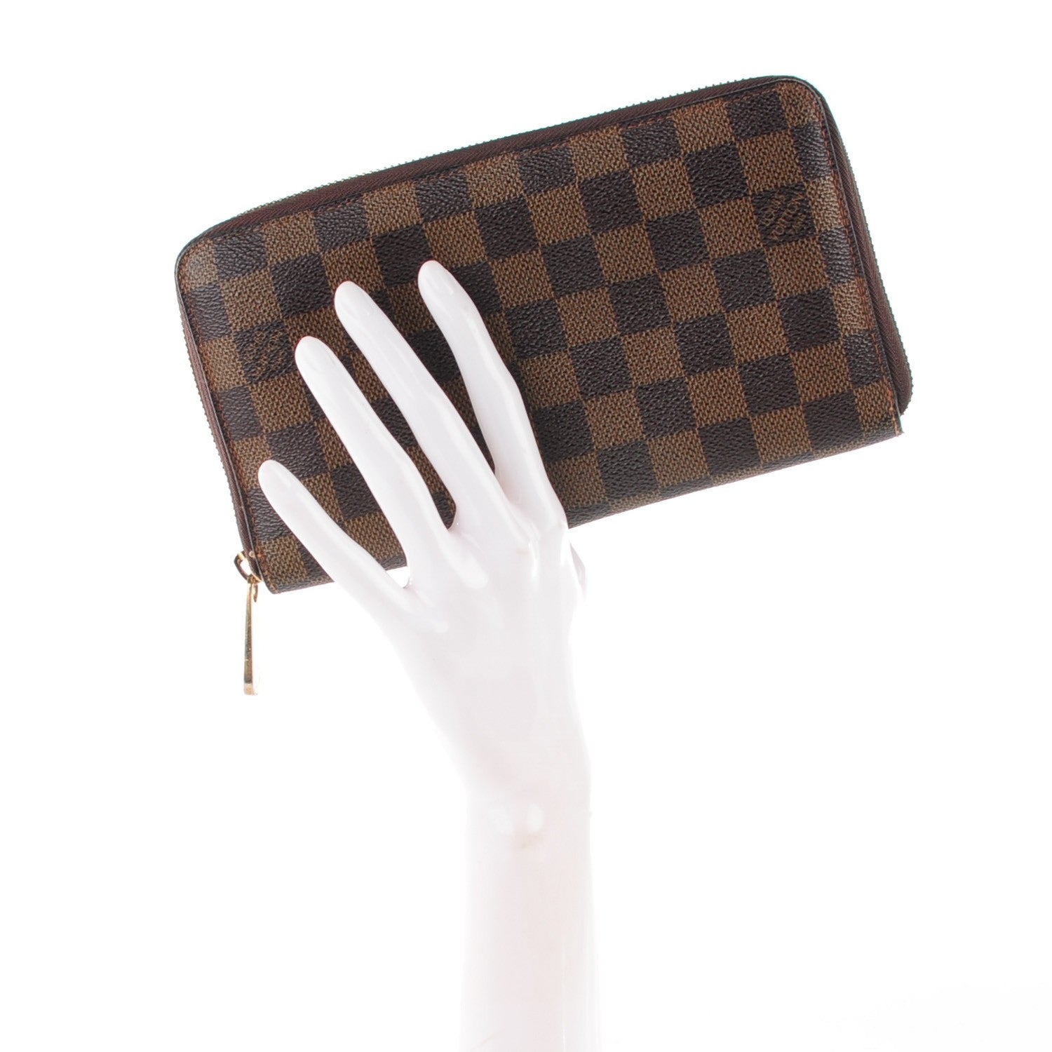 Louis Vuitton Damier Ebene Zippy Organizer Wallet 2 of 7