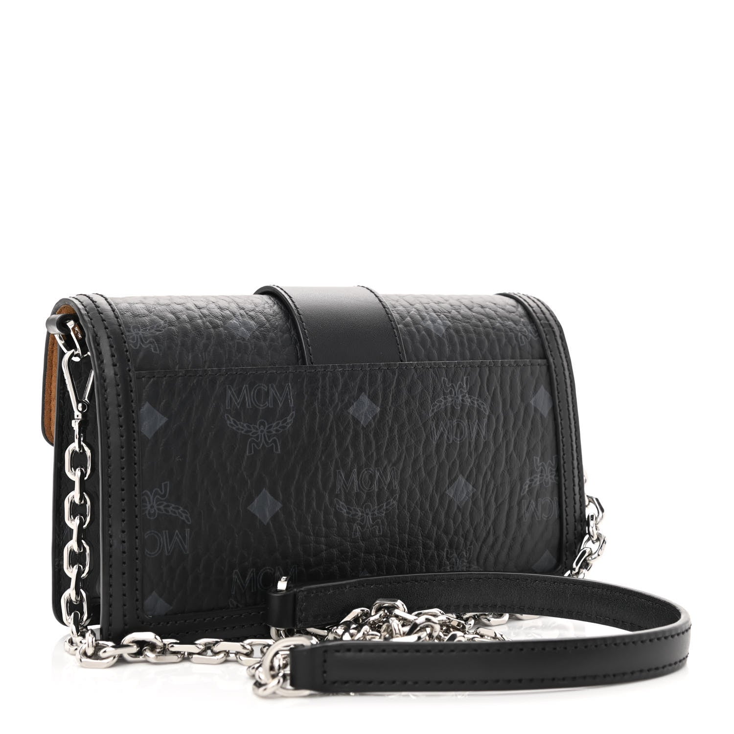MCM Visetos Mini Tracy Crossbody Bag Black 3 of 9