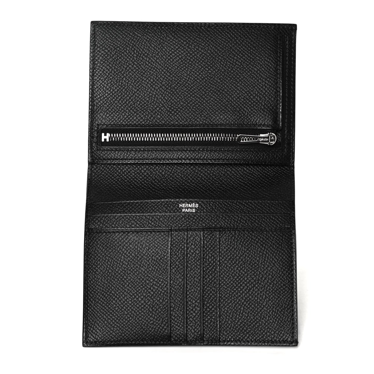 Epsom Matte Alligator Bearn Compact Touch Wallet Black