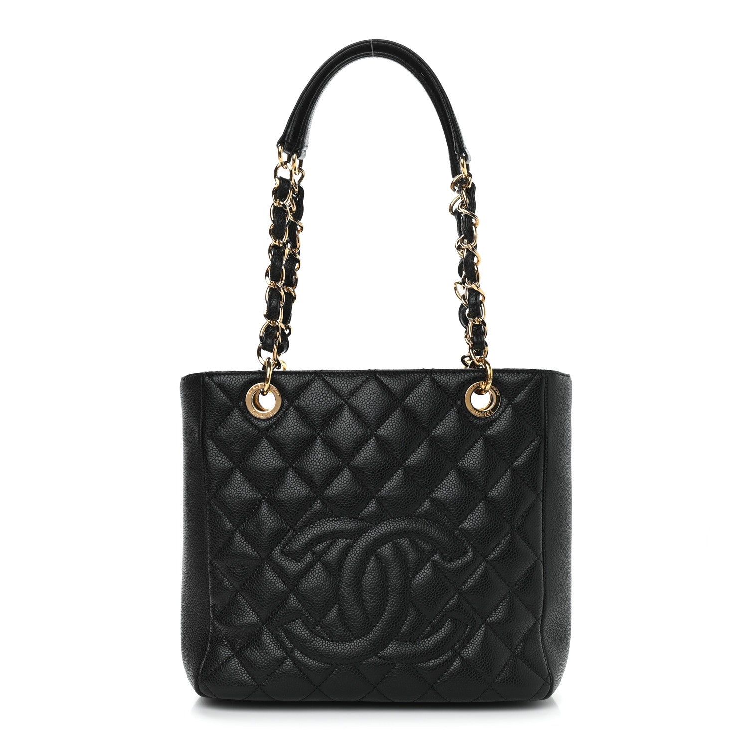 Chanel Caviar Quilted Petit Shopping Tote PST Black 1 of 9