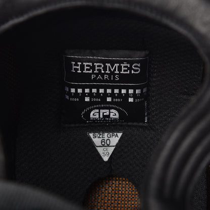 Hermes Carbon Fiber Equestrian Riding Helmet 60 Black 6 of 6