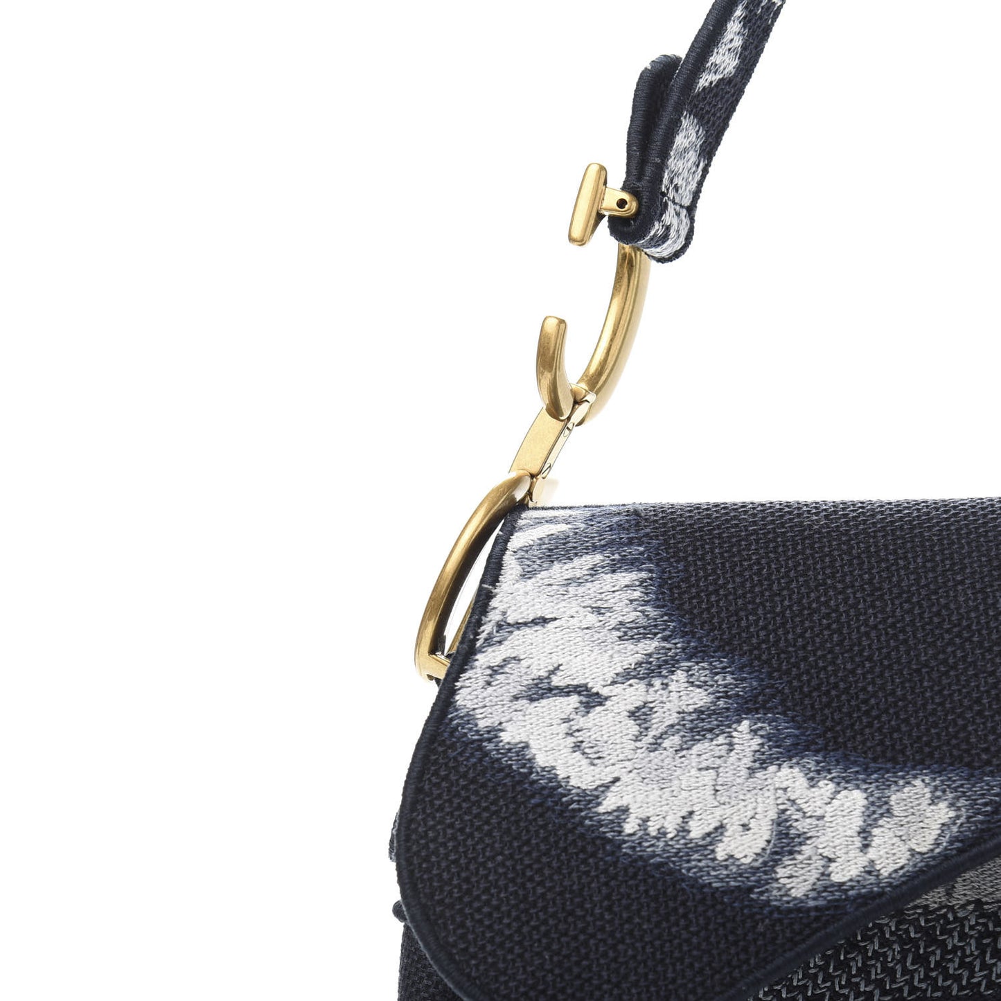 Canvas Tie Dye Saddle Bag Blue Multicolor