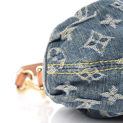 Louis Vuitton Monogram Denim Mini Pleaty Blue 8 of 14