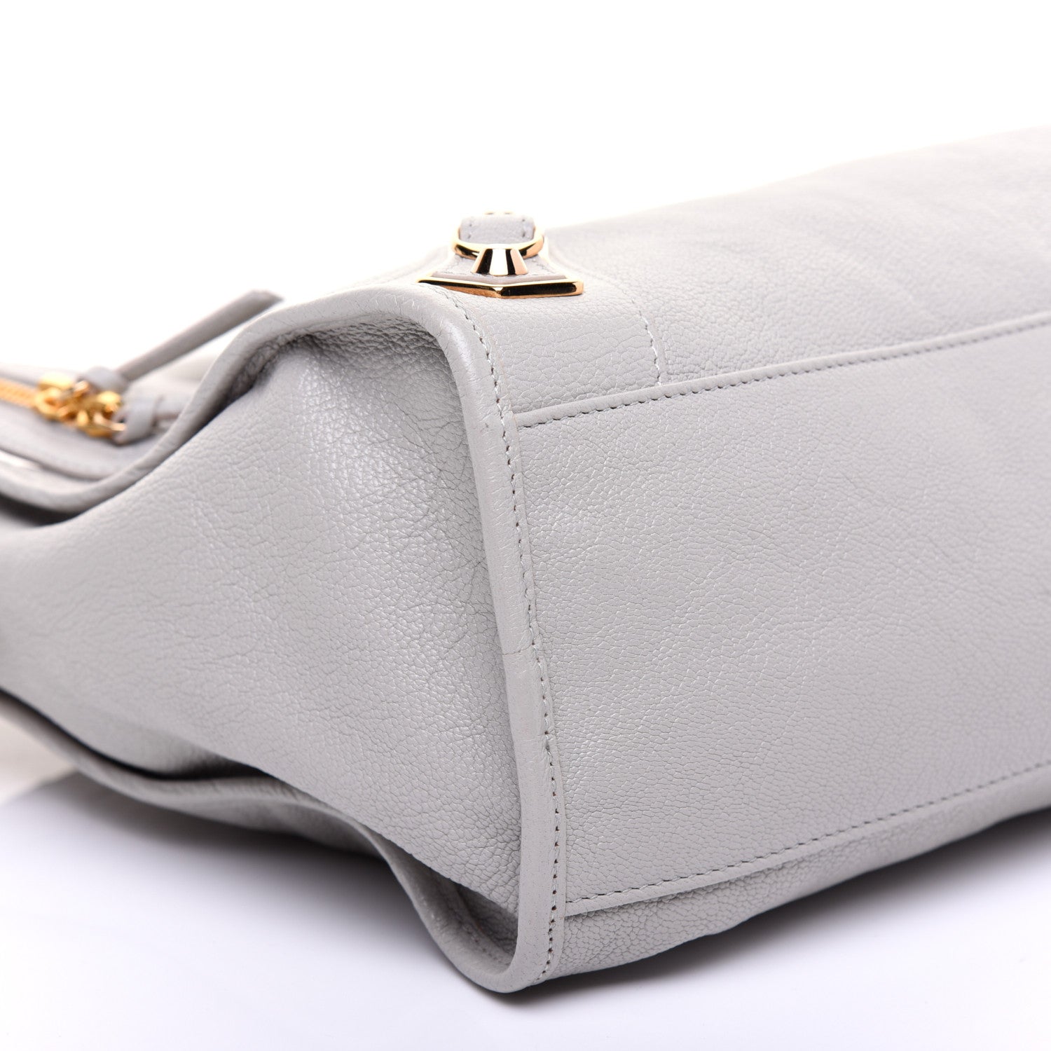Balenciaga Chevre Gold Metallic Edge Hardware City Gris Glace 6 of 9