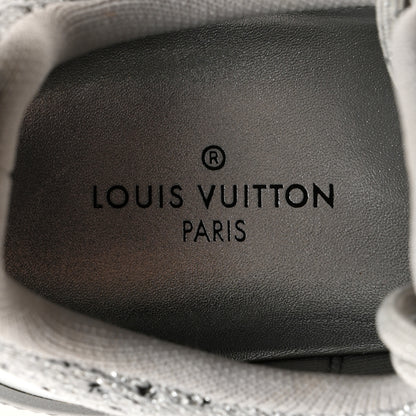 Louis Vuitton Technical Nylon Monogram Rubber Aftergame Sneakers 40 Silver 6 of 9